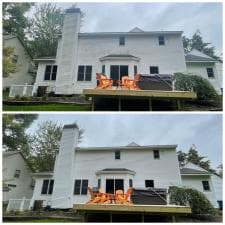 Algae-covered-house-washing-in-Spring-Lake-MI 1