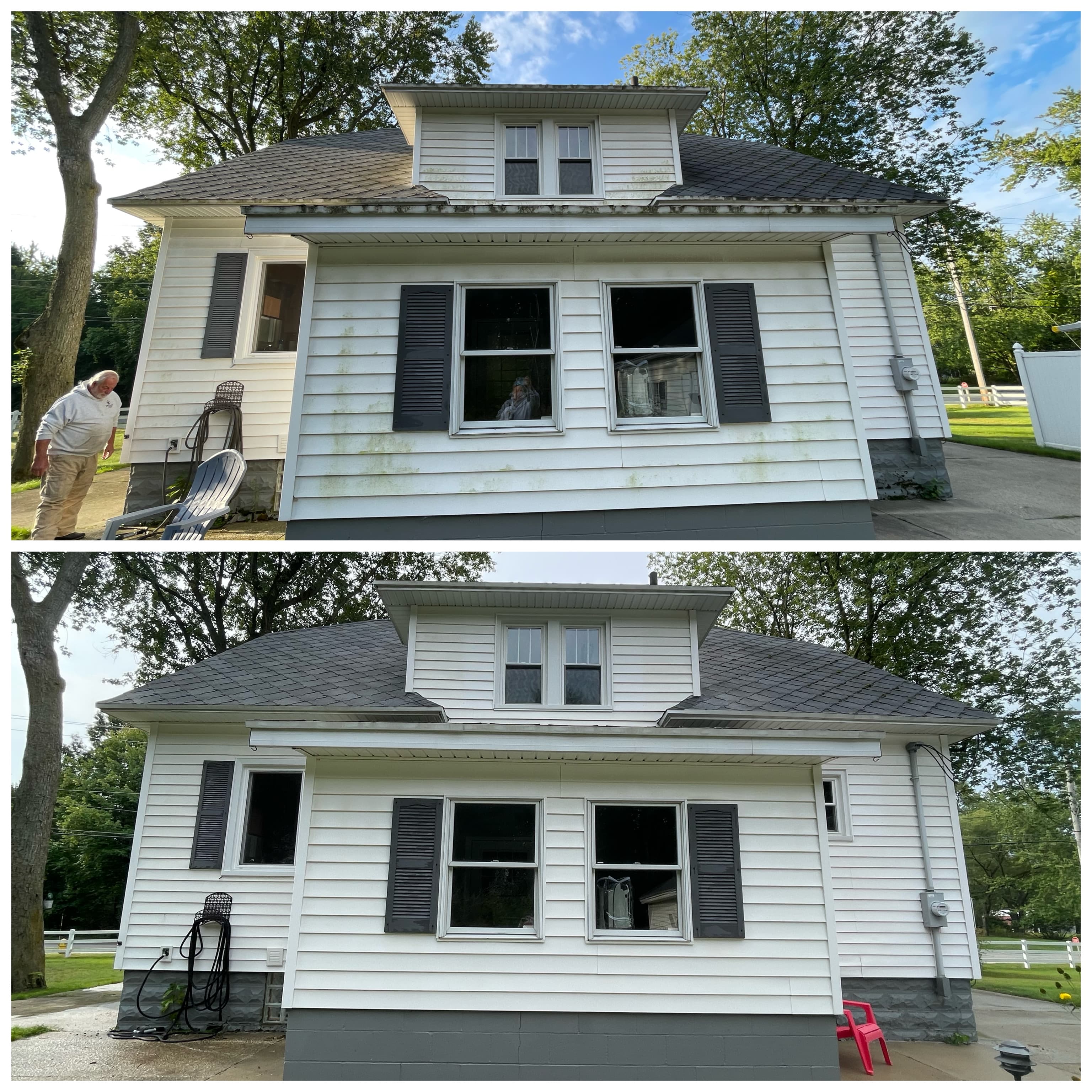 House Washing and fall out on a busy road in Spring Lake MI